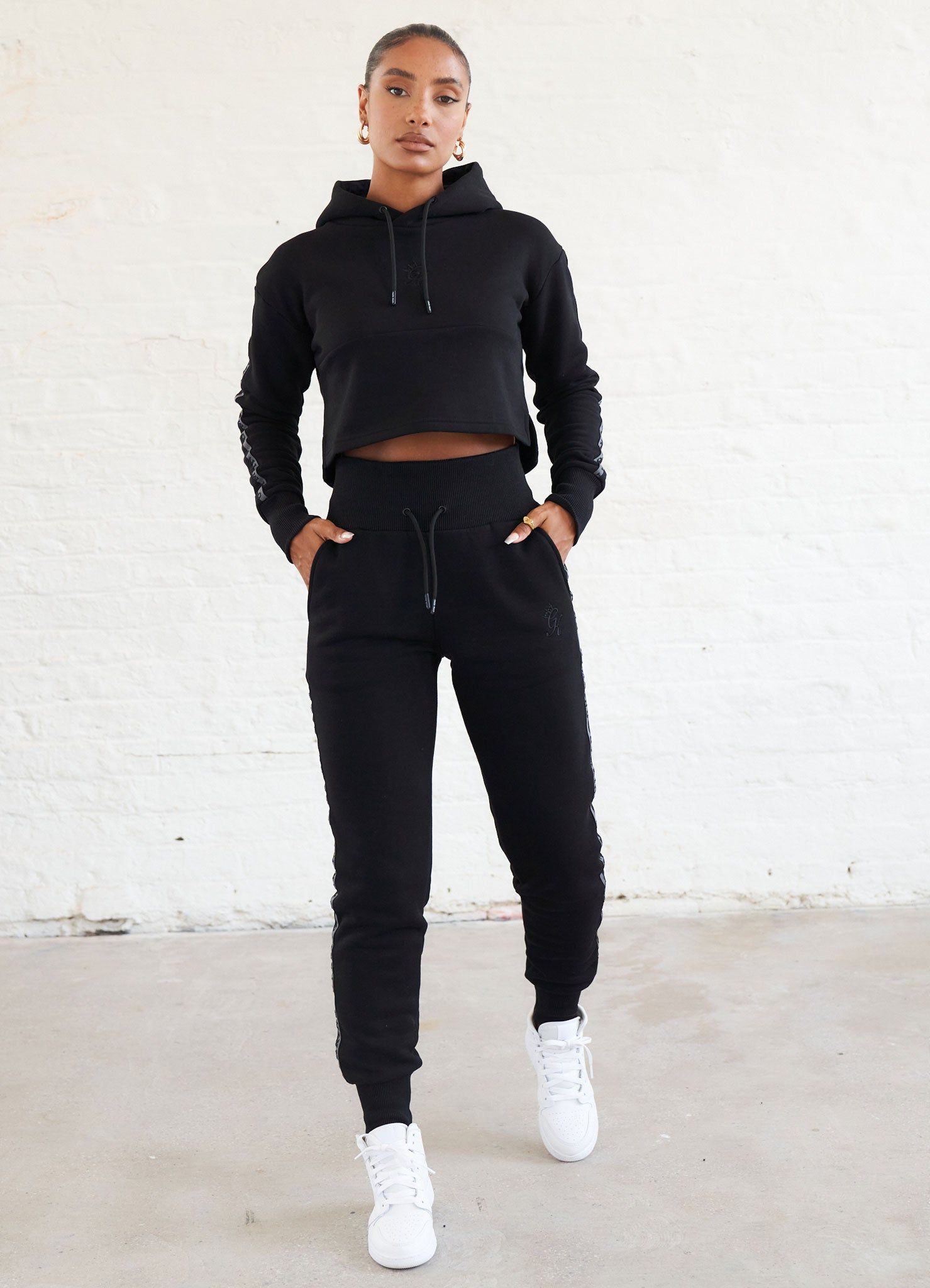 Gym King Results Tape Sky Crop Hood - Black sold by The Gym King product image thumbnail 6