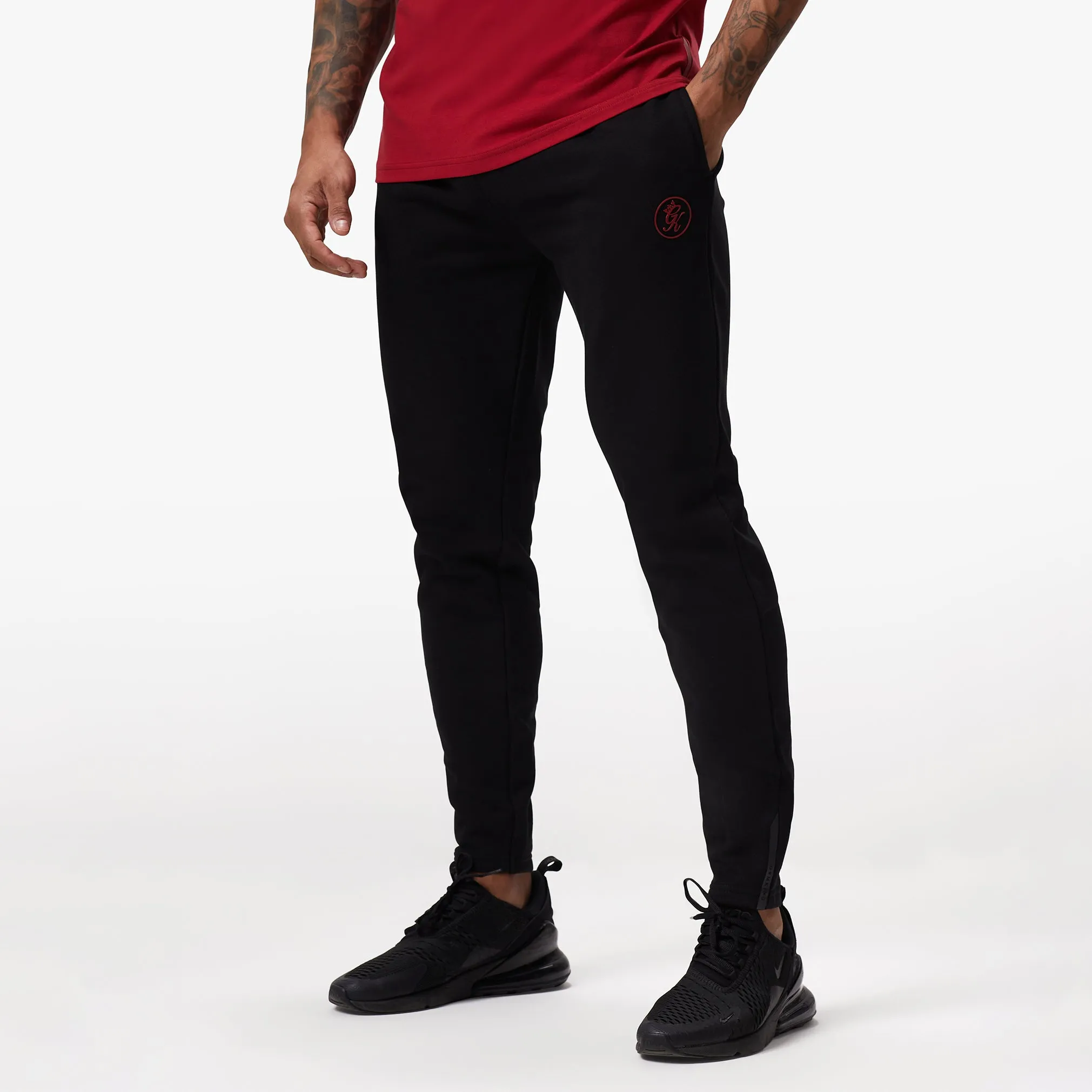 Gym King Pro Logo Jogger - Black/Red sold by The Gym King product image thumbnail 2