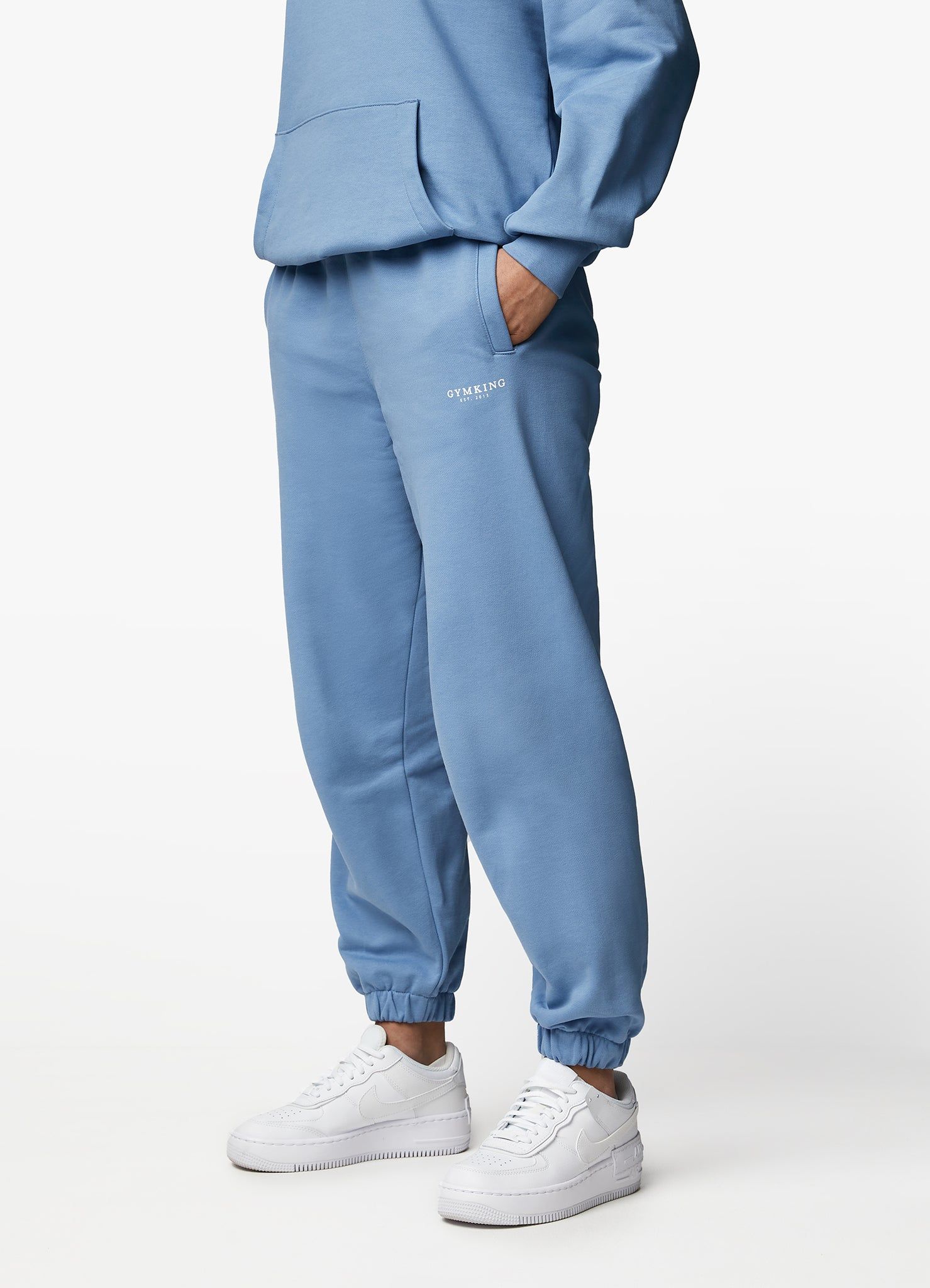 Gym King Established Relaxed Tracksuit - Coastal Blue sold by The Gym King product image thumbnail 2