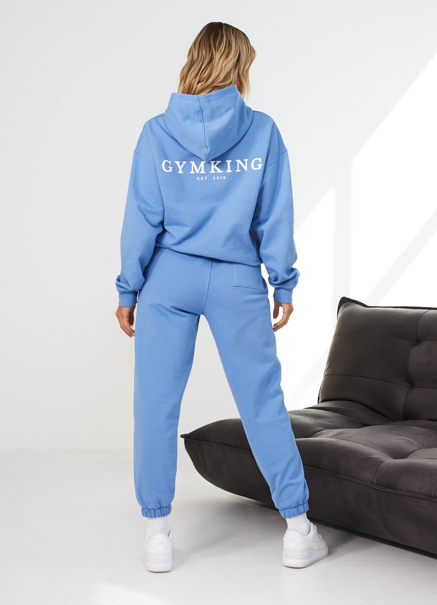 Gym King Established Relaxed Tracksuit - Coastal Blue sold by The Gym King product image thumbnail 3