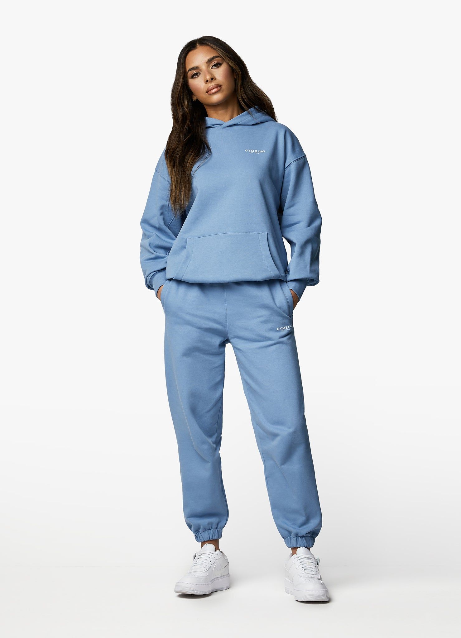 Gym King Established Relaxed Tracksuit - Coastal Blue sold by The Gym King product image thumbnail 8