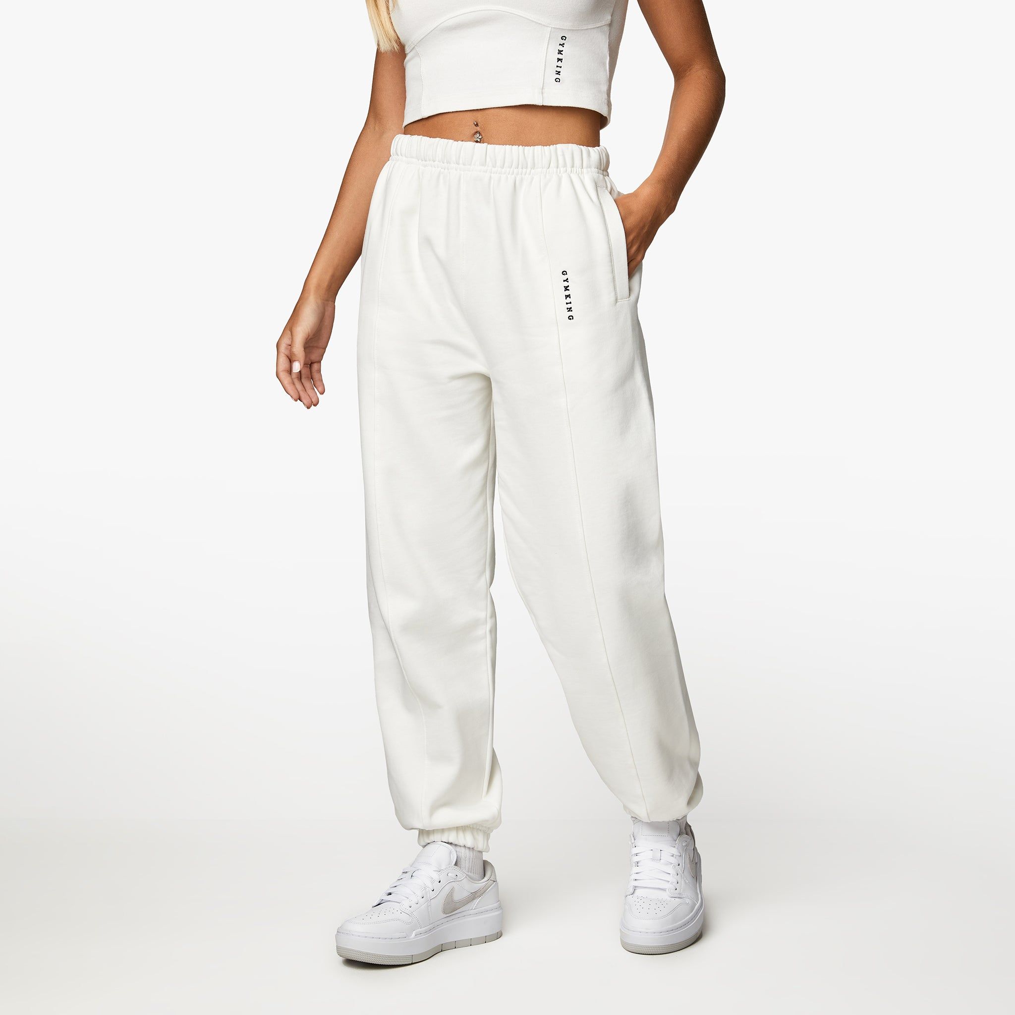 Gym King Malibu Jogger - Cream sold by The Gym King product image thumbnail 2