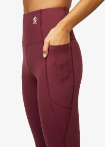 Gym King Dominate Legging - Red Wine sold by The Gym King