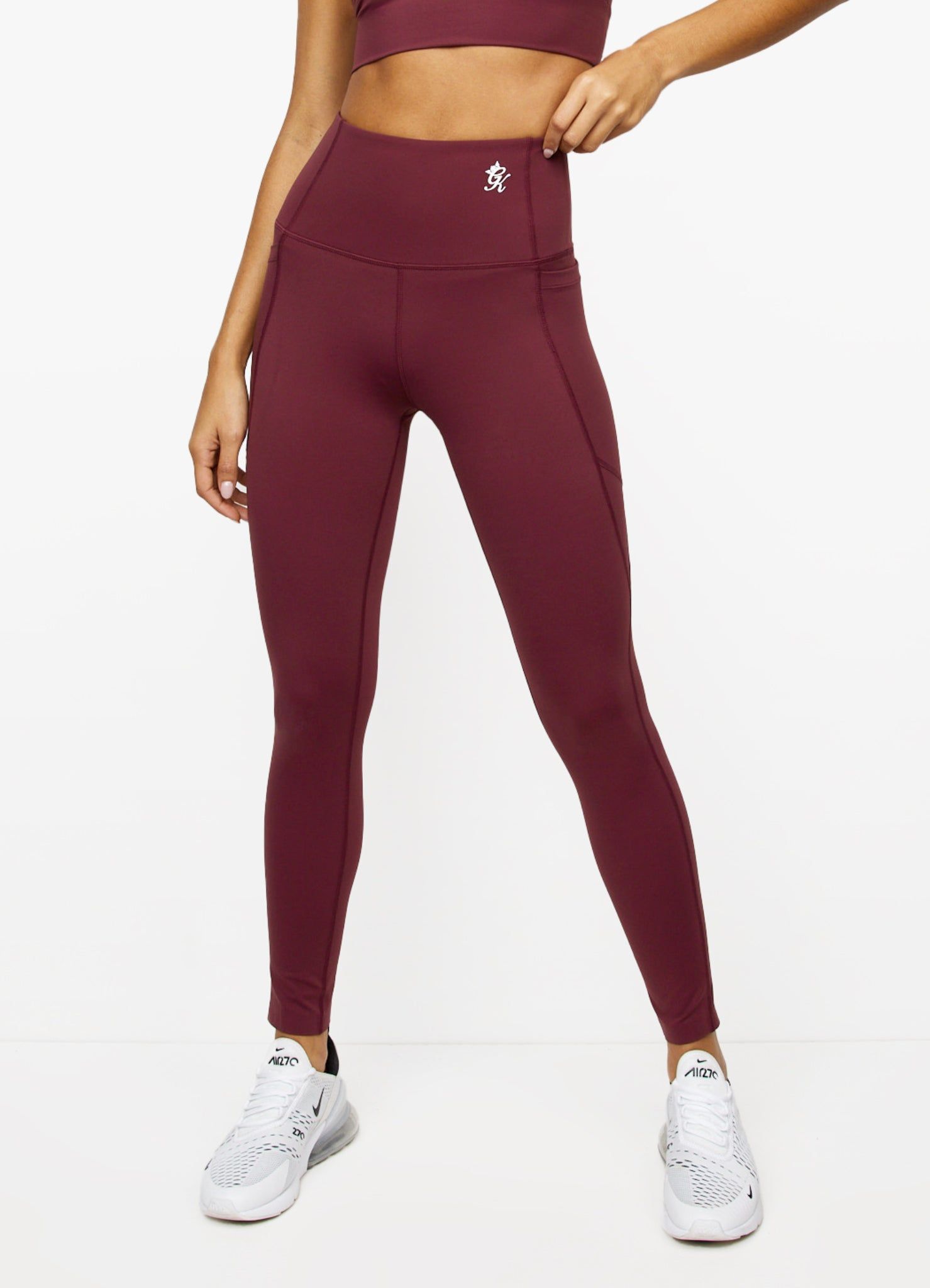 Gym King Dominate Legging - Red Wine sold by The Gym King