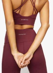 Gym King Dominate Legging - Red Wine sold by The Gym King