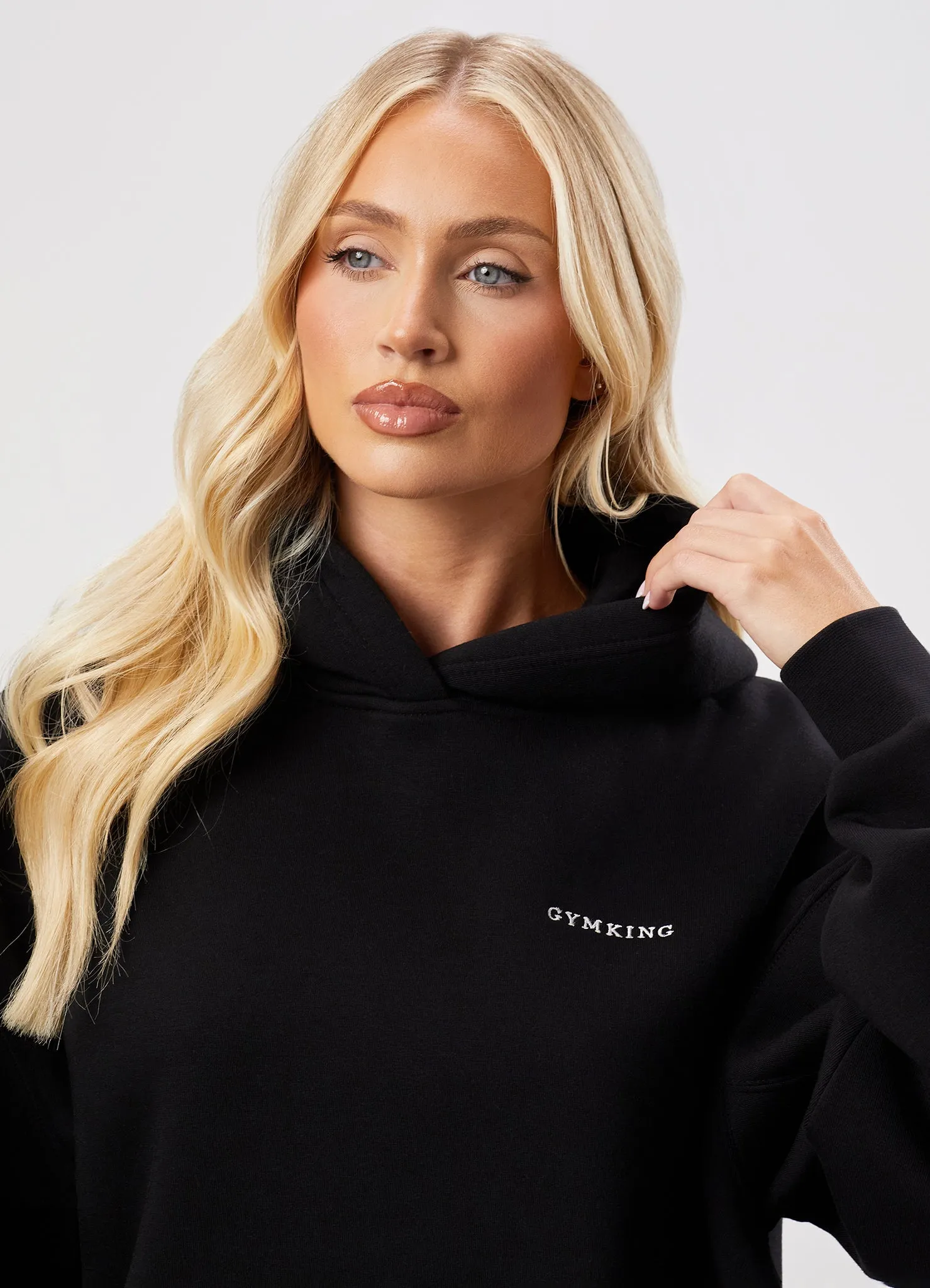 Gym King 365 Relaxed Fit Fleece Hoodie - Black sold by The Gym King product image thumbnail 4