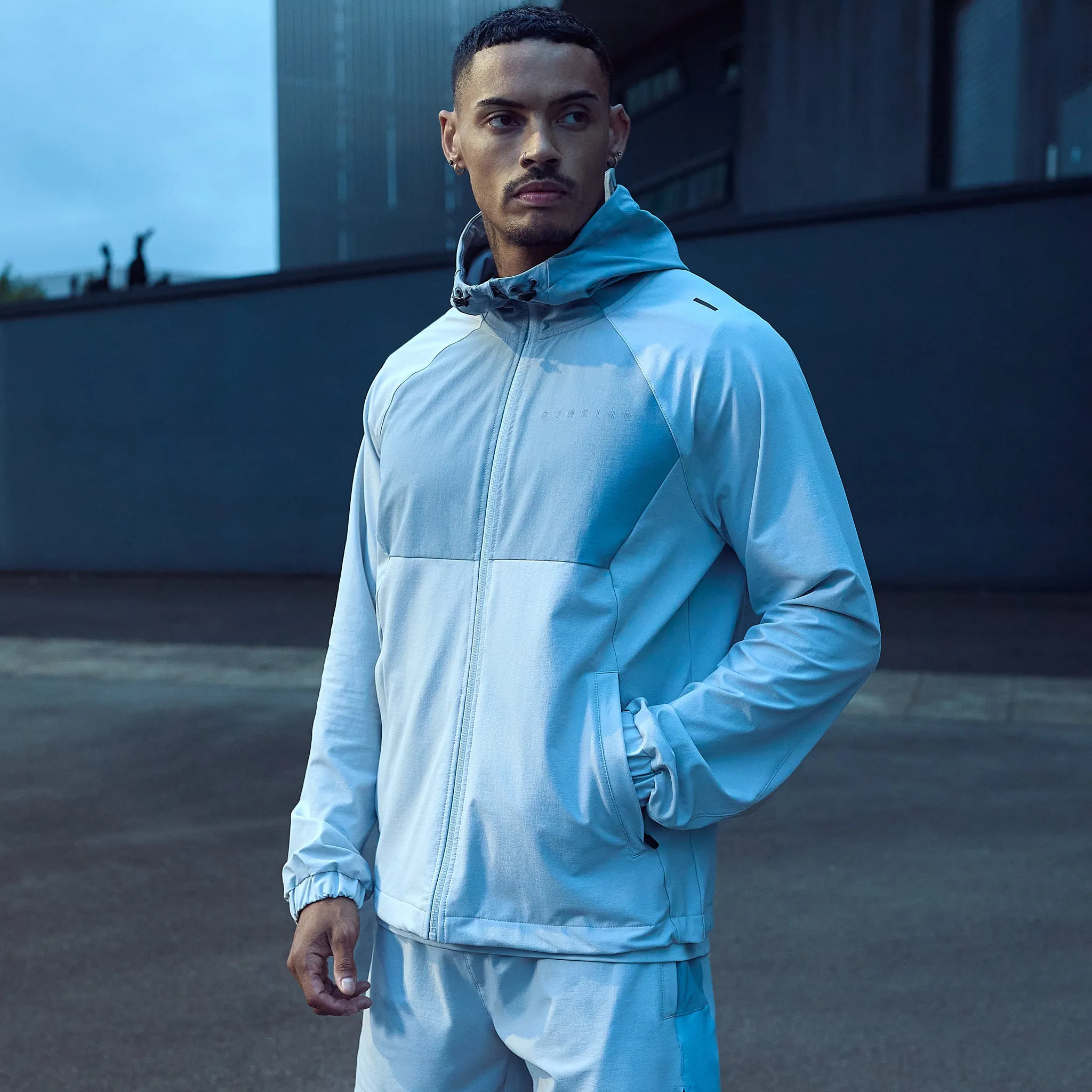 Gym King React Woven Jacket - Light Grey sold by The Gym King product image thumbnail 5