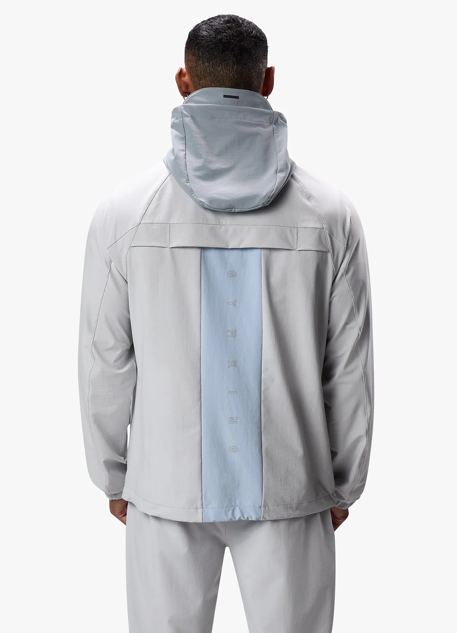 Gym King React Woven Jacket - Light Grey sold by The Gym King