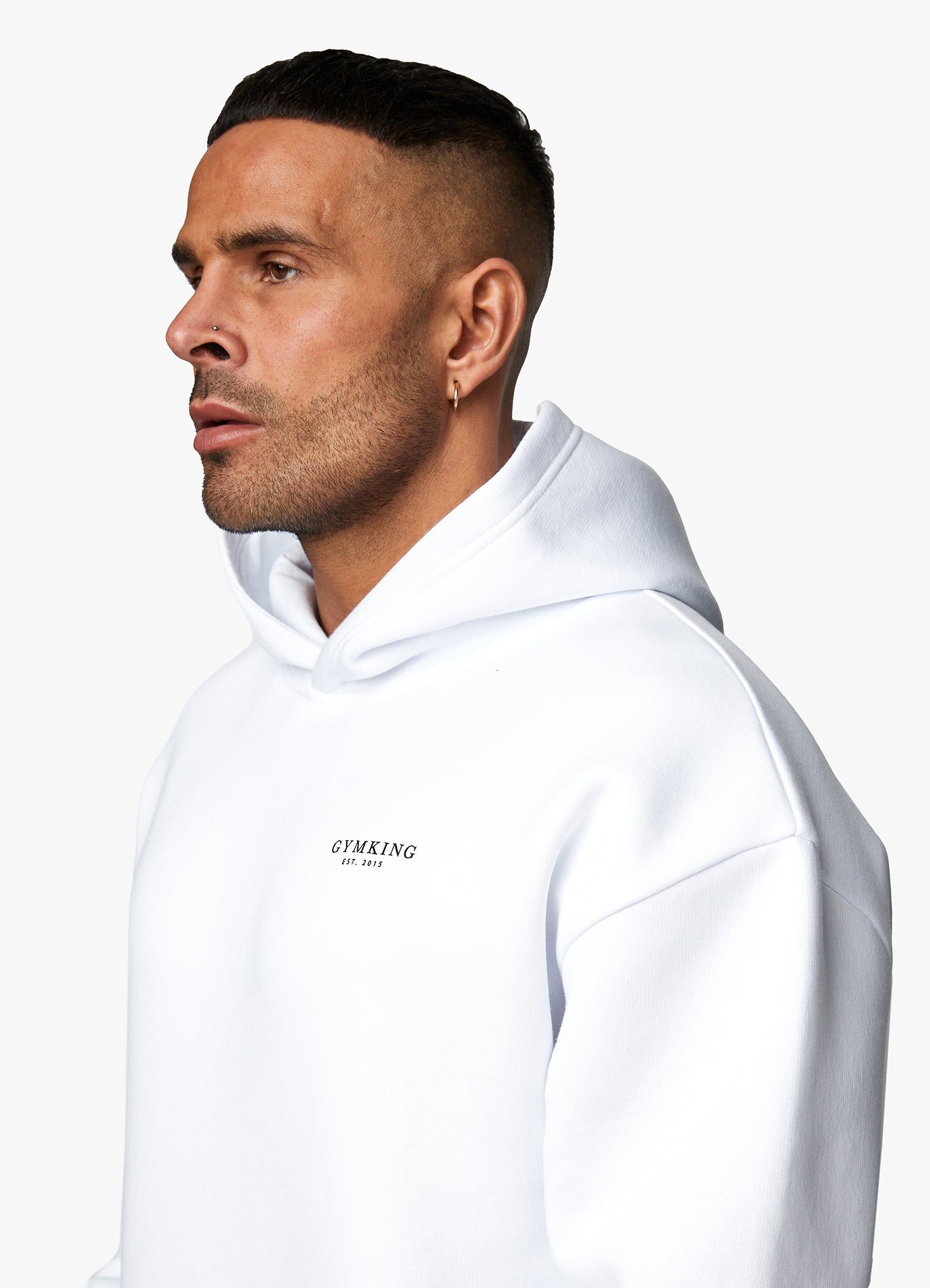 Gym King Established Hood - White sold by The Gym King product image thumbnail 4