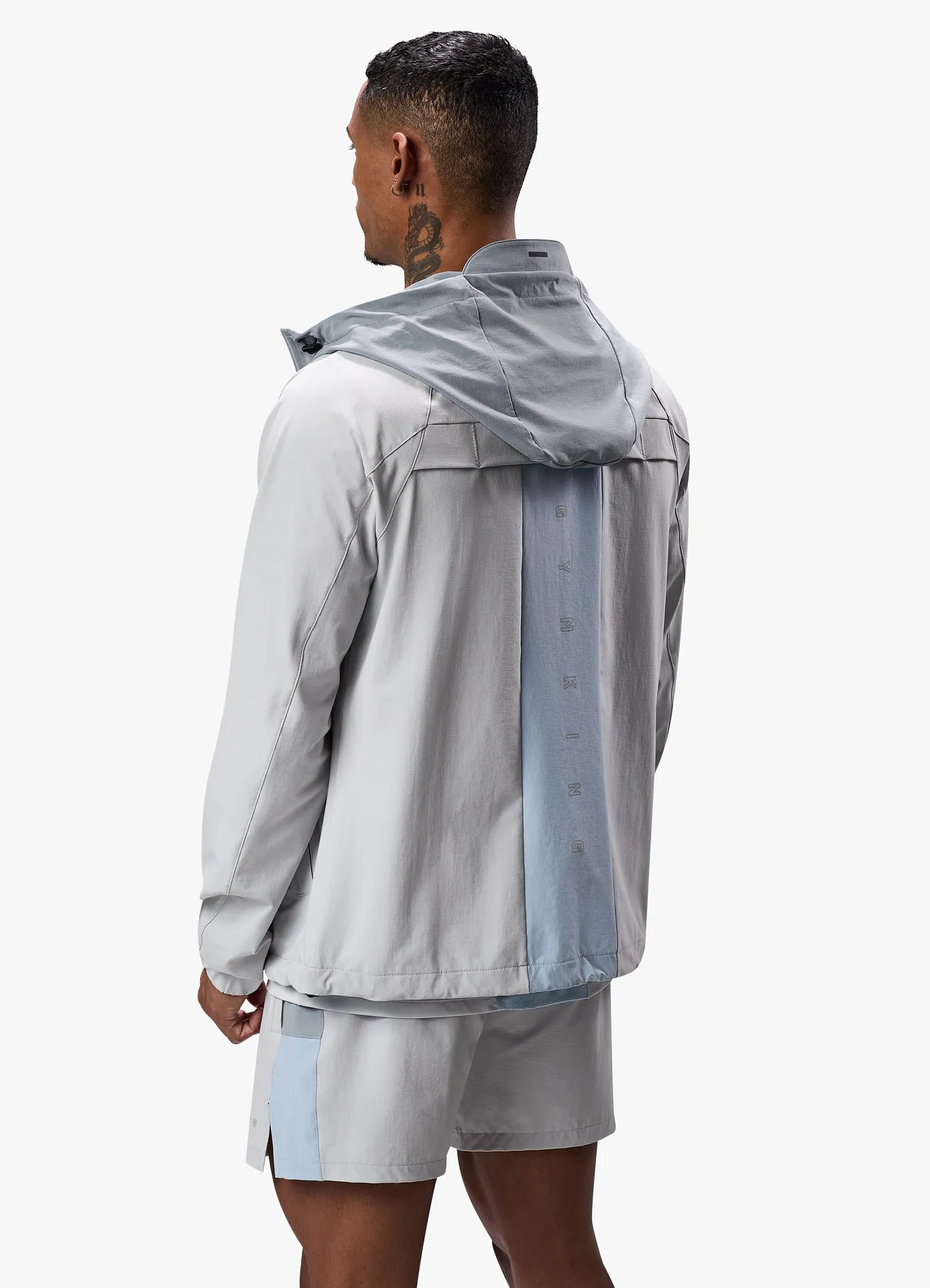 Gym King React Woven Jacket - Light Grey sold by The Gym King product image thumbnail 4