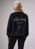 Gym King Reset Oversized Fleece Crew - Black sold by The Gym King