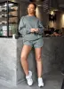 Gym King Spirit of Summer Drop Sleeved Crew - Dusk Green sold by The Gym King