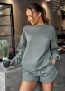 Gym King Spirit of Summer Drop Sleeved Crew - Dusk Green sold by The Gym King