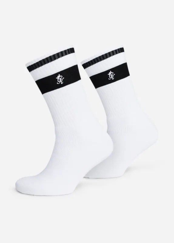 Gym King Ryu Socks (2pk) - White sold by The Gym King