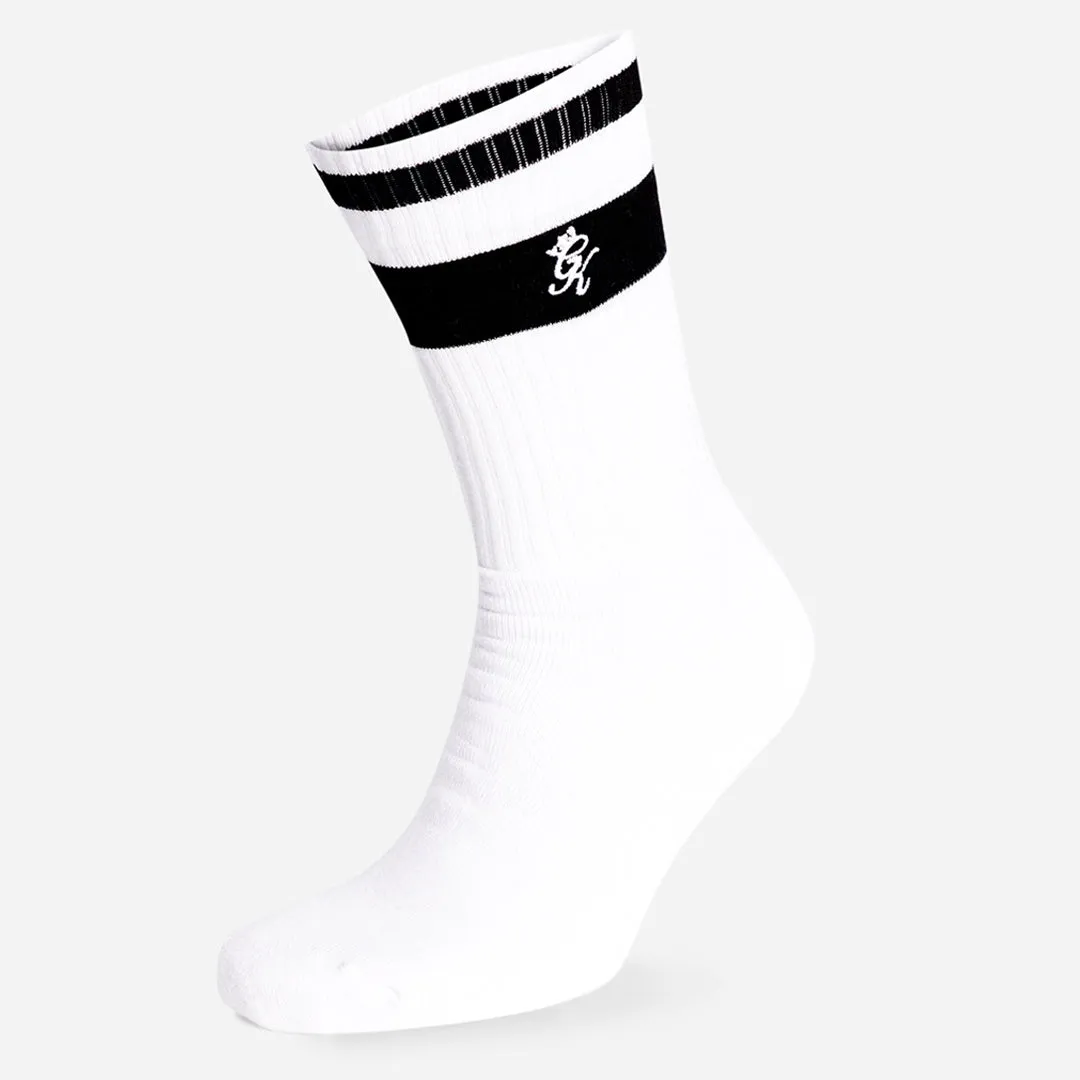 Gym King Fundamental Socks (2pk) - White sold by The Gym King product image thumbnail 2