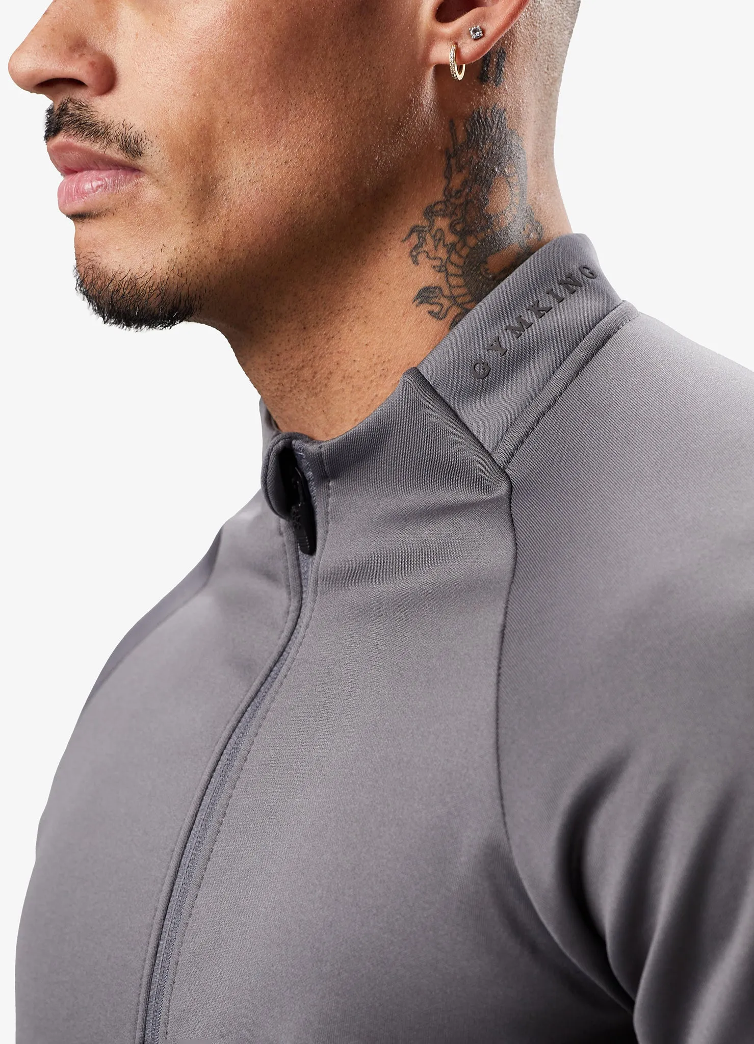 Gym King Alpha Poly Bomber Jacket - Graphite sold by The Gym King product image thumbnail 3