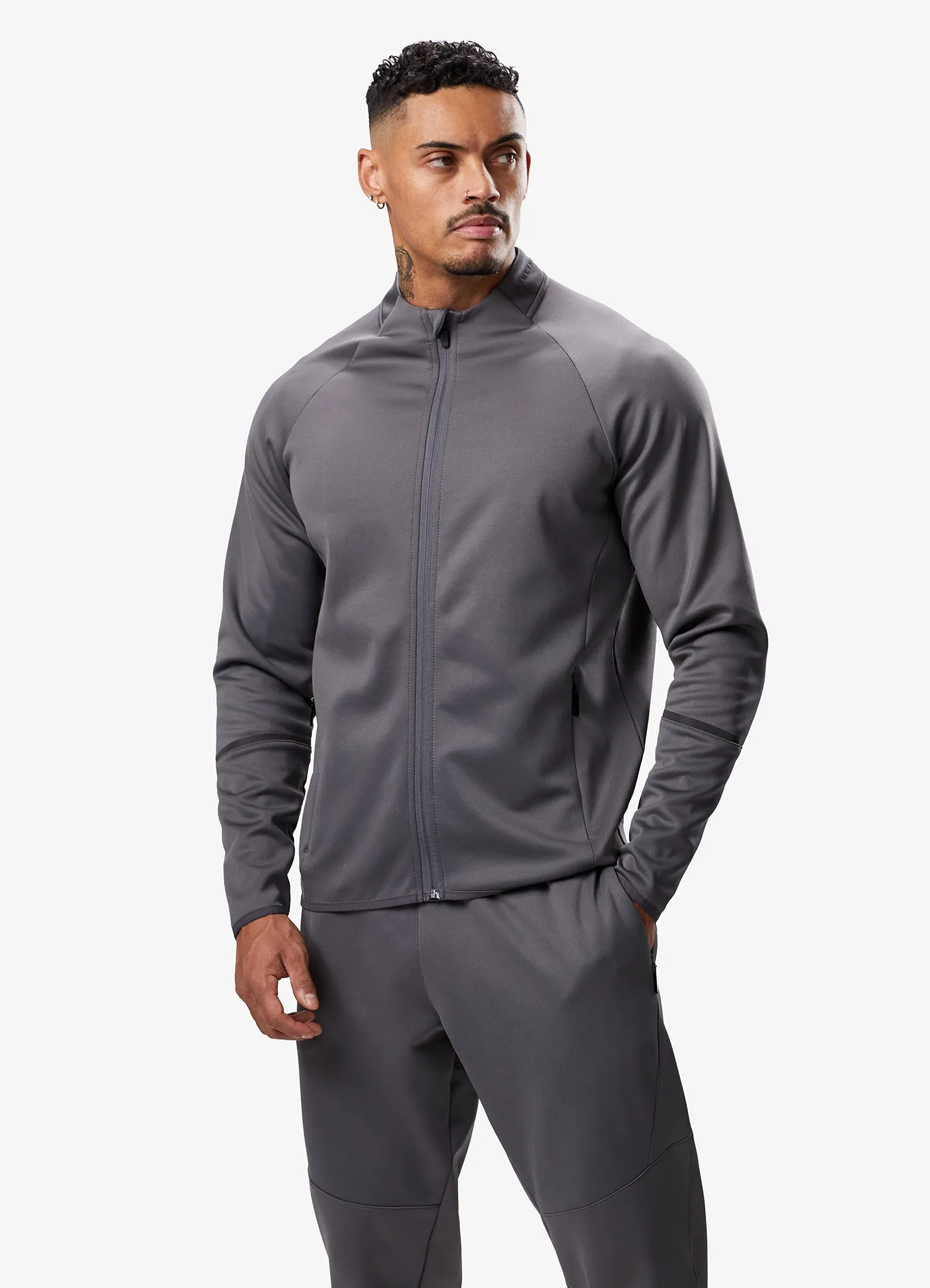 Gym King Alpha Poly Bomber Jacket - Graphite sold by The Gym King