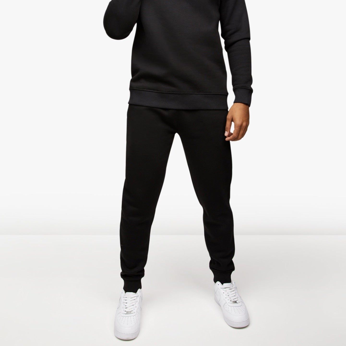 Gym King Pro Logo Fleece Jogger - Black/Black sold by The Gym King product image thumbnail 2