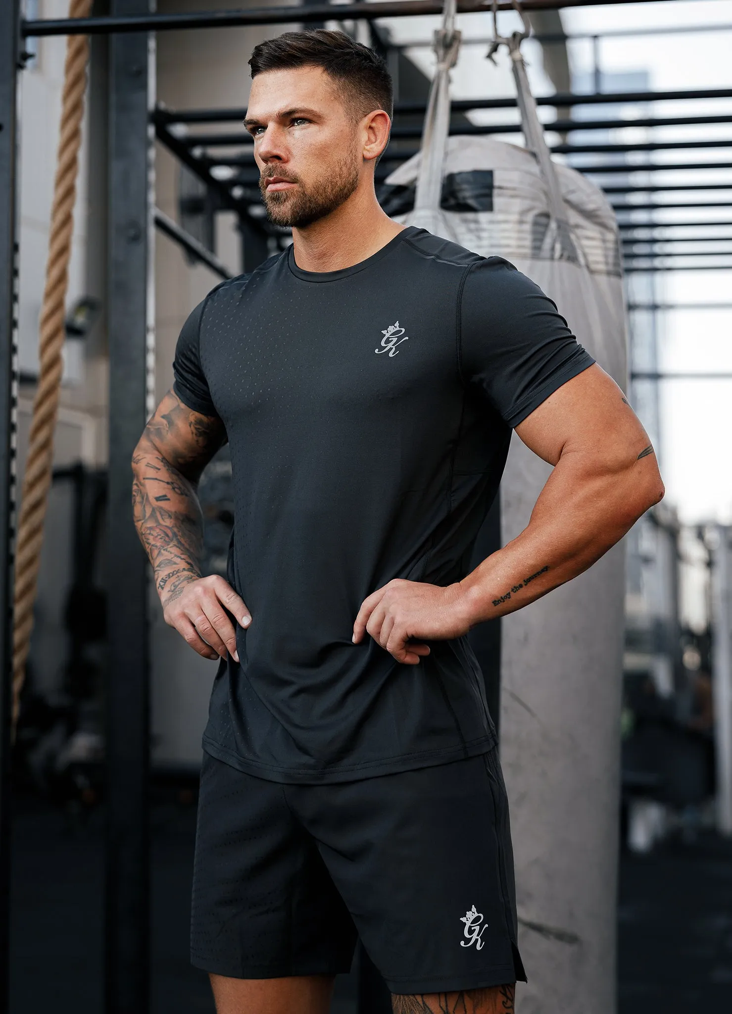 Gym King Distance Tee - Dark Pewter sold by The Gym King product image thumbnail 3