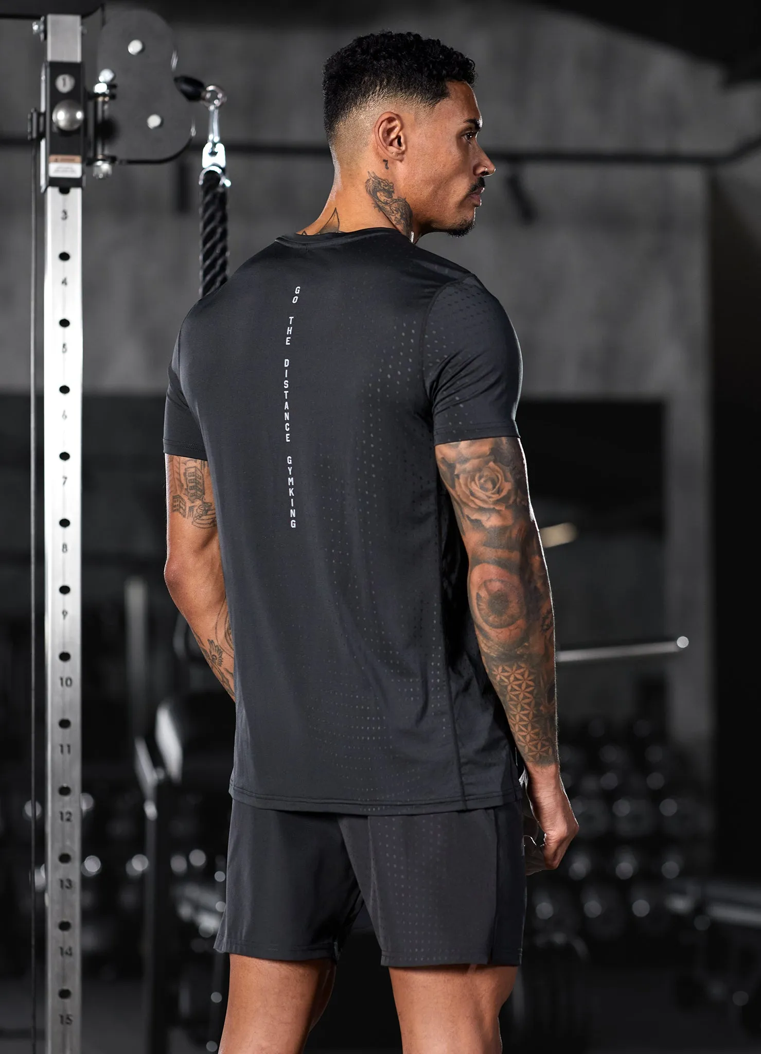 Gym King Distance Tee - Dark Pewter sold by The Gym King product image thumbnail 4