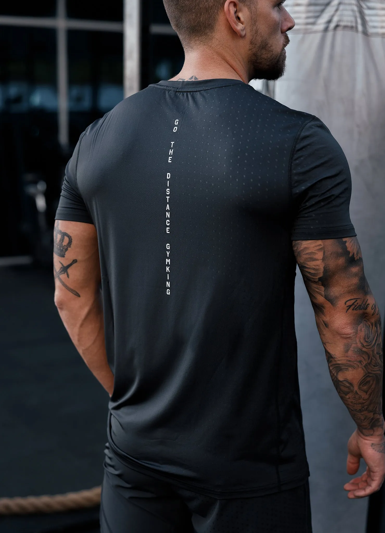 Gym King Distance Tee - Dark Pewter sold by The Gym King