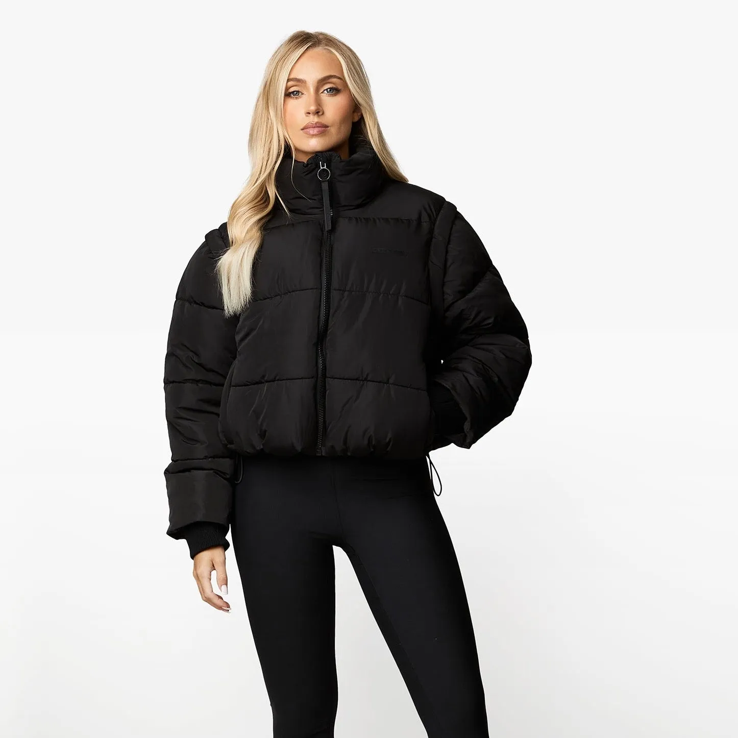 Gym King Align 2-in-1 Crop Puffer - Black sold by The Gym King product image thumbnail 2