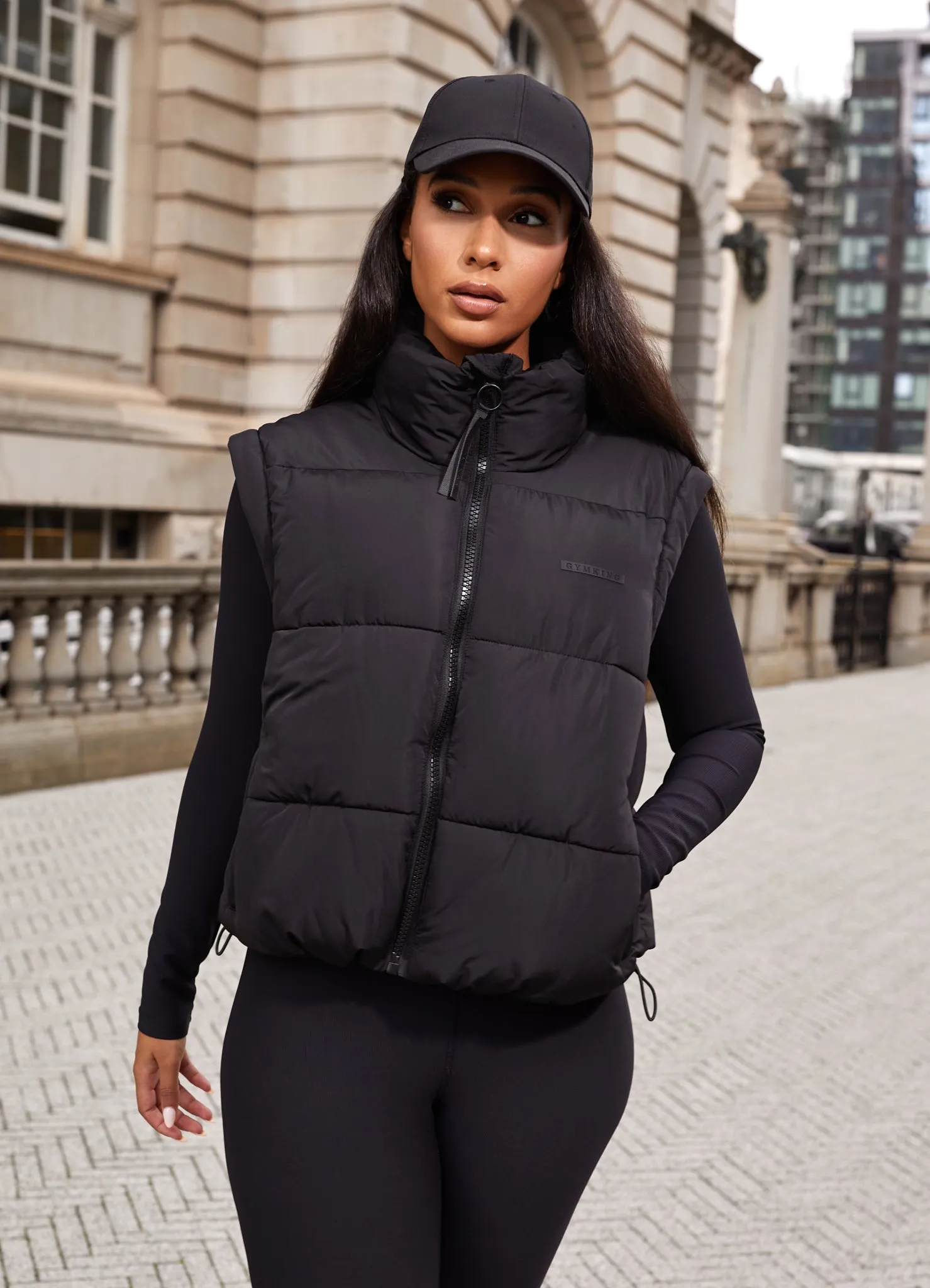 Gym King Align 2-in-1 Crop Puffer - Black sold by The Gym King product image thumbnail 3