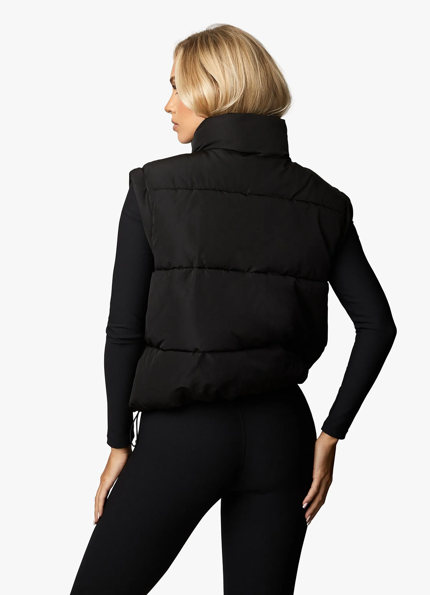 Gym King Align 2-in-1 Crop Puffer - Black sold by The Gym King product image thumbnail 5