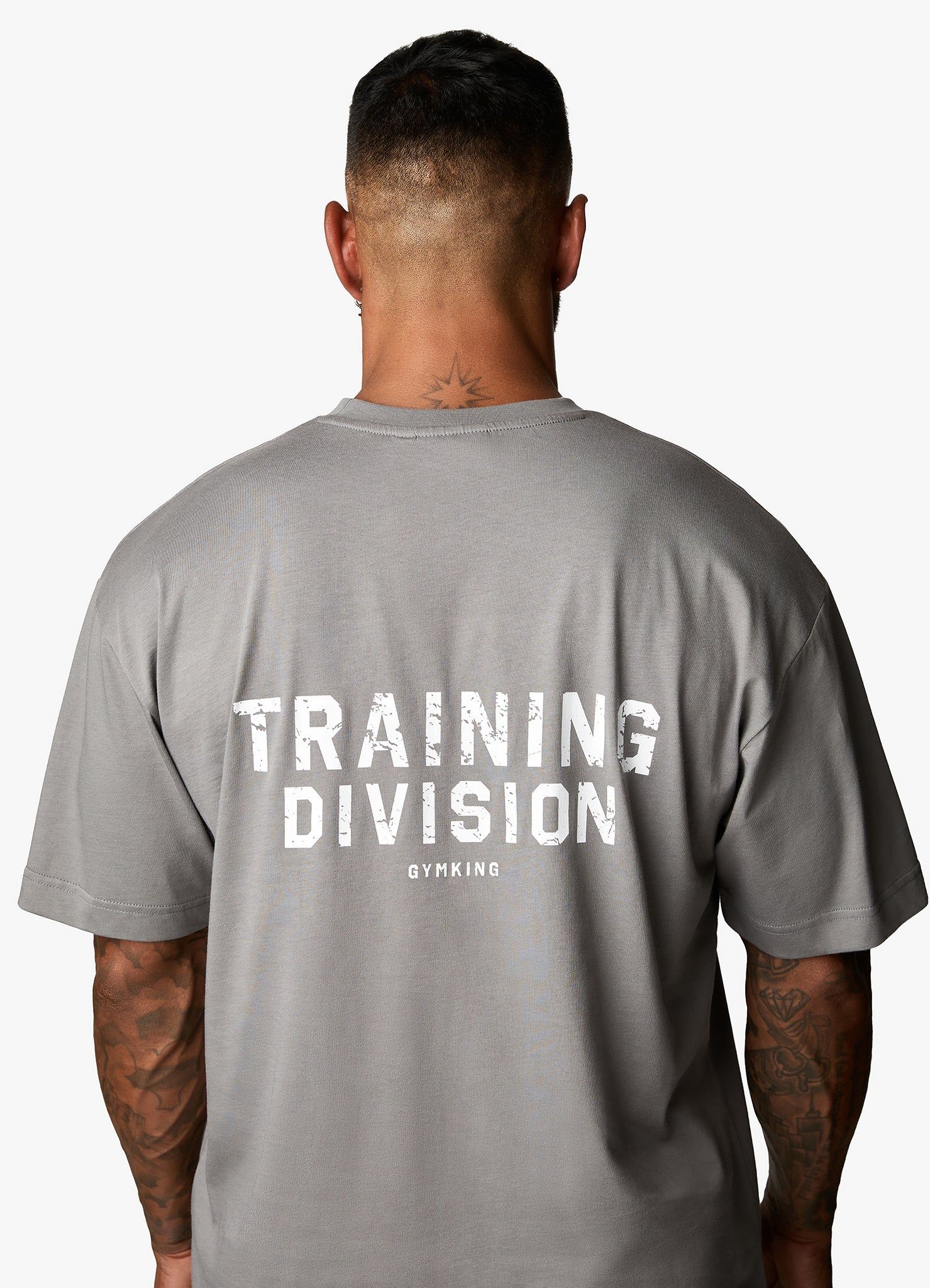 Gym King Training Division Tee - Grey/White sold by The Gym King product image thumbnail 4