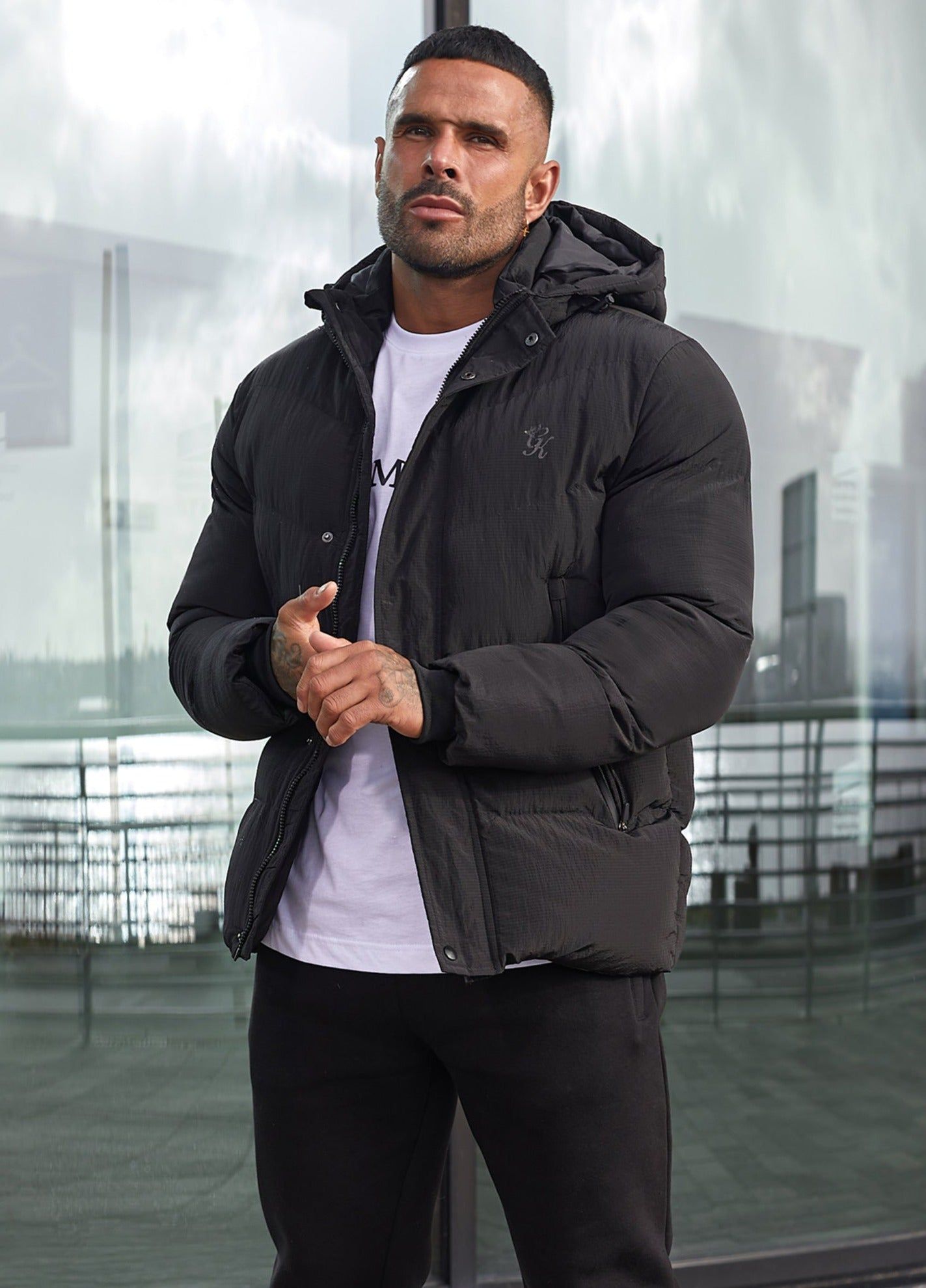 Gym King Covert Puffer Jacket - Black sold by The Gym King