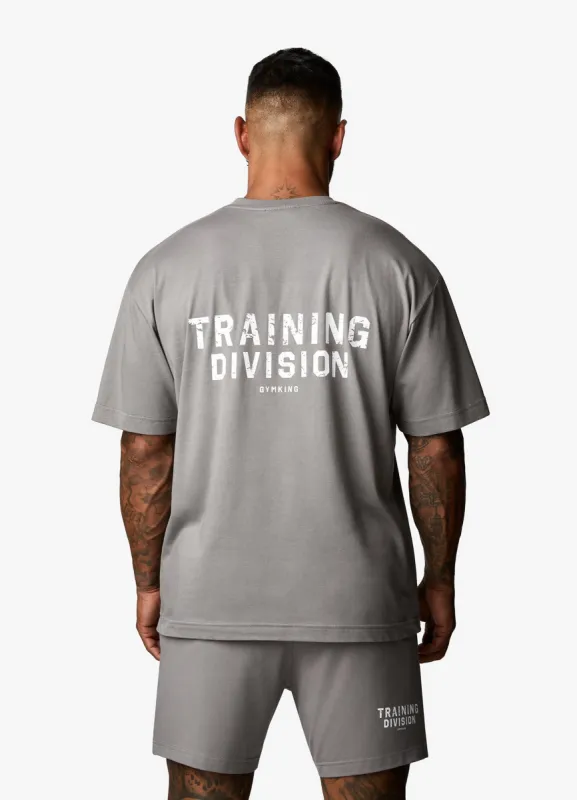 Gym King Training Division Tee - Grey/White sold by The Gym King