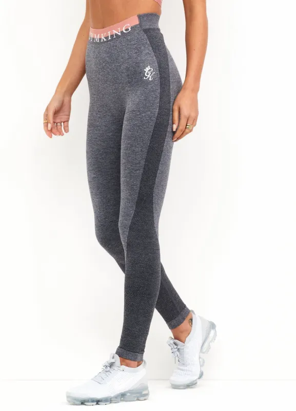 Gym King Seamless Results Legging - Mid Grey/Brick sold by The Gym King