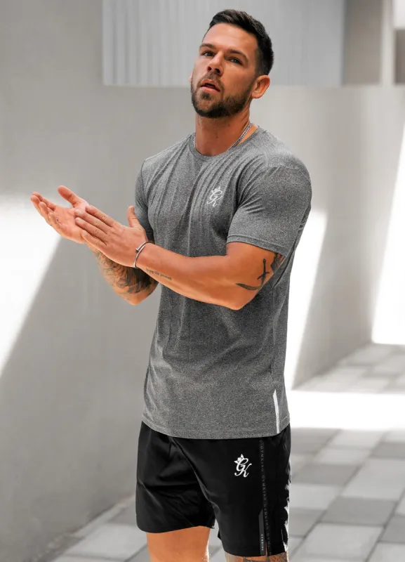 Gym King Performance Poly Tee - Mid Grey Marl sold by The Gym King