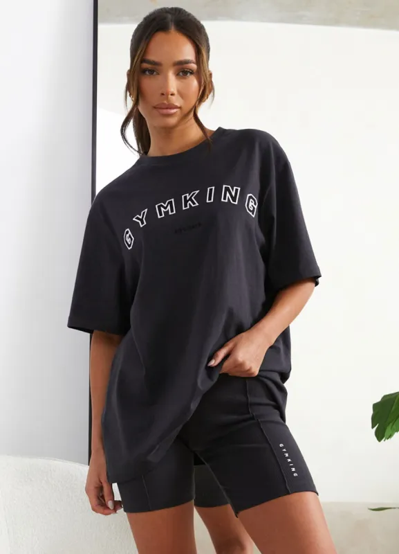 Gym King Shadow BF Tee - Dark Pewter sold by The Gym King