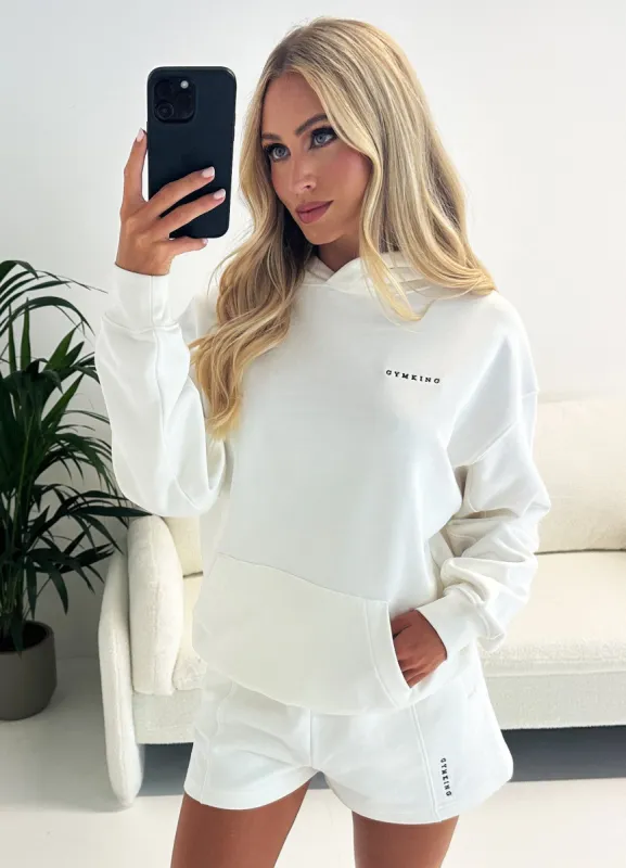 Gym King Malibu Oversized Hood - Cream sold by The Gym King