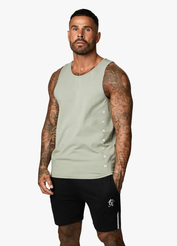 Gym King Rebellion Jersey Vest - Soft Khaki sold by The Gym King