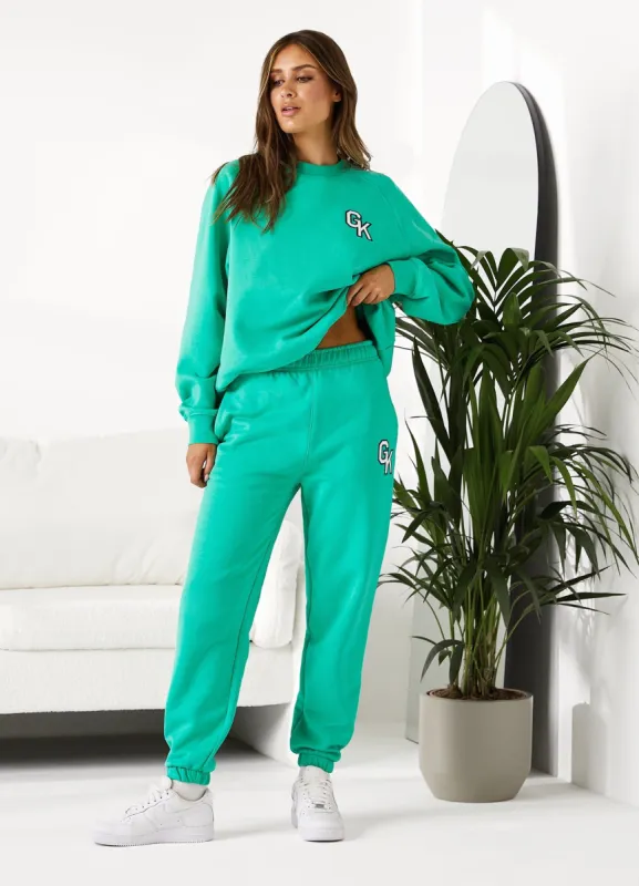 Gym King Varsity Crew Tracksuit - Jade Green sold by The Gym King