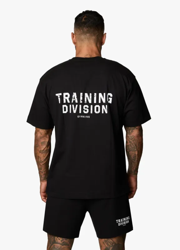 Gym King Training Division Tee - Black/White sold by The Gym King