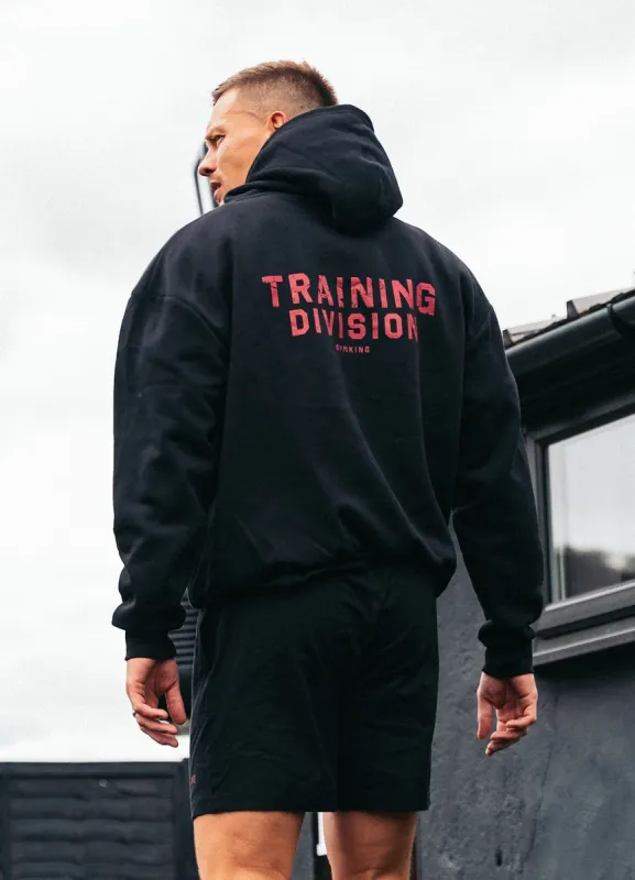Gym King Training Division Hood - Black/Red sold by The Gym King