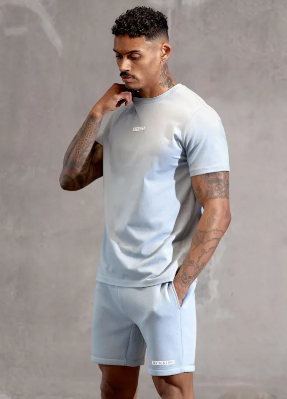 Gym King Box Logo Tee - Ashley Blue sold by The Gym King