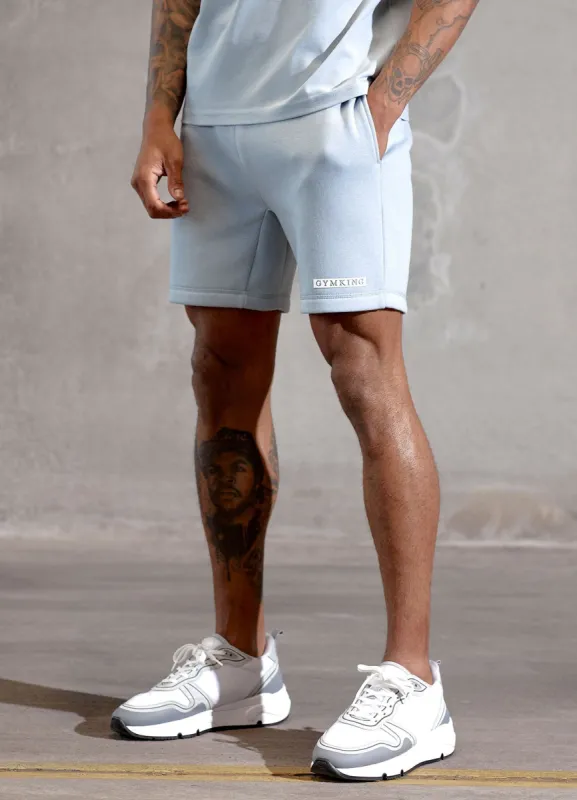 Gym King Box Logo Short - Ashley Blue sold by The Gym King
