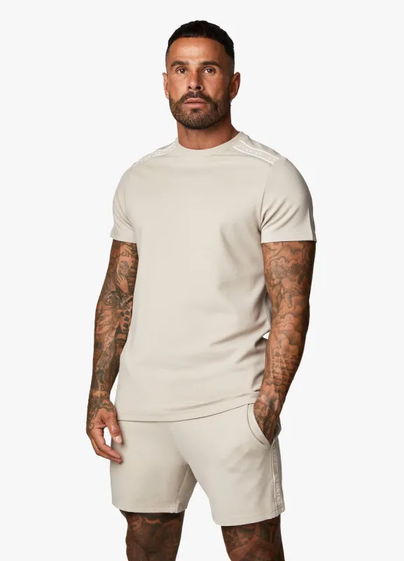 Gym King Signature Taped Tee - Sand sold by The Gym King