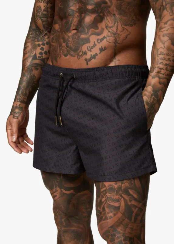 Gym King Marina Short 4" - Black AOP sold by The Gym King