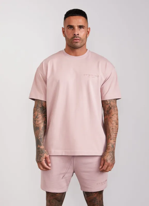 Gym King Est. Legacy Tee - Dusky Pink sold by The Gym King