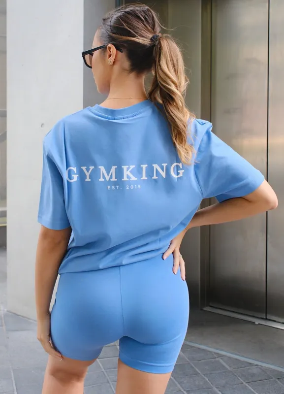 Gym King Established Boyfriend Tee - Coastal Blue sold by The Gym King