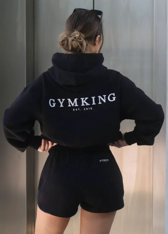 Gym King Established Jersey Short - Black/White sold by The Gym King