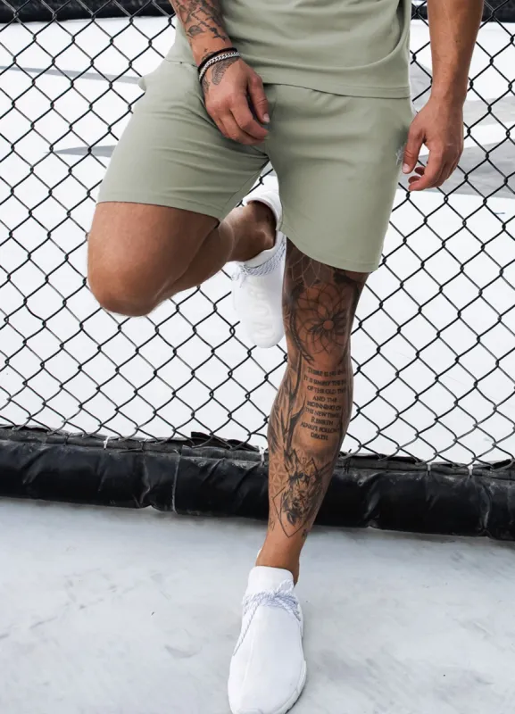 Gym King Pro Jersey Short - Soft Khaki sold by The Gym King