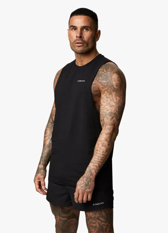 Gym King Linear Vest - Black sold by The Gym King