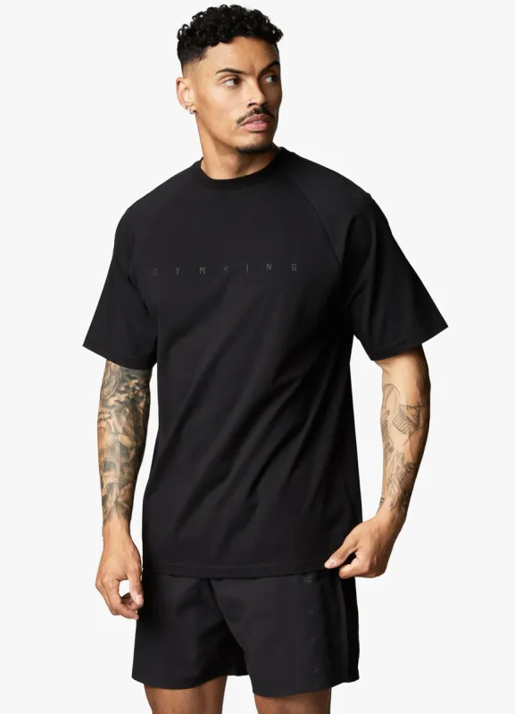 Gym King Rebellion Jersey Tee - Black sold by The Gym King