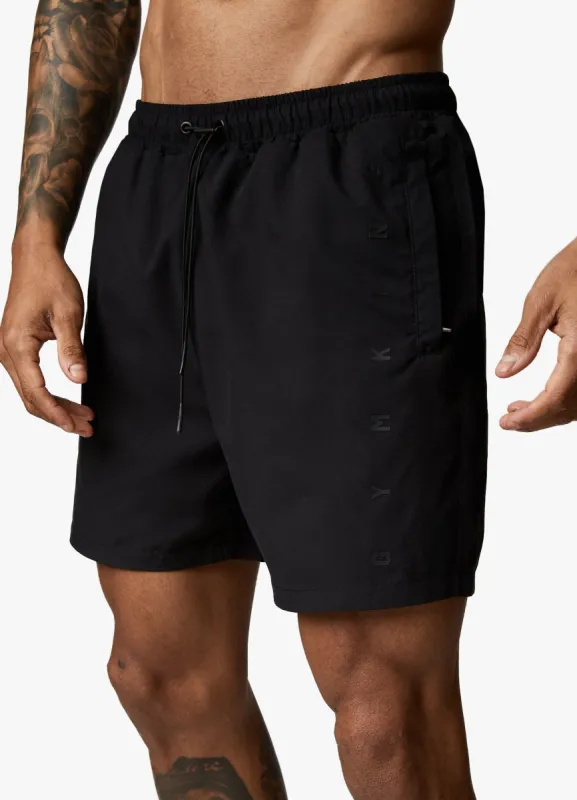 Gym King Rebellion Swim Short 5" - Black sold by The Gym King